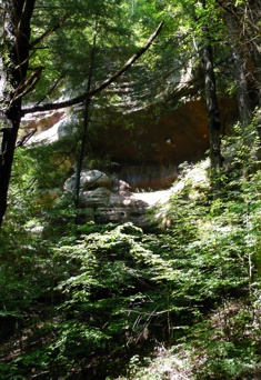 Prehistoric rock shelters 
